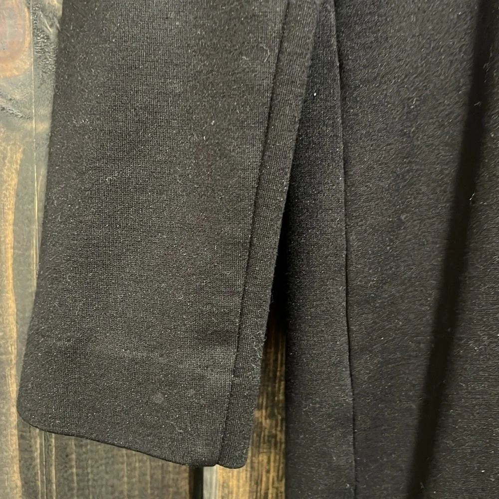 J. Crew Little Black Dress XS Long Sleeves Ponte Stretch Zipper Back LBD Neutral